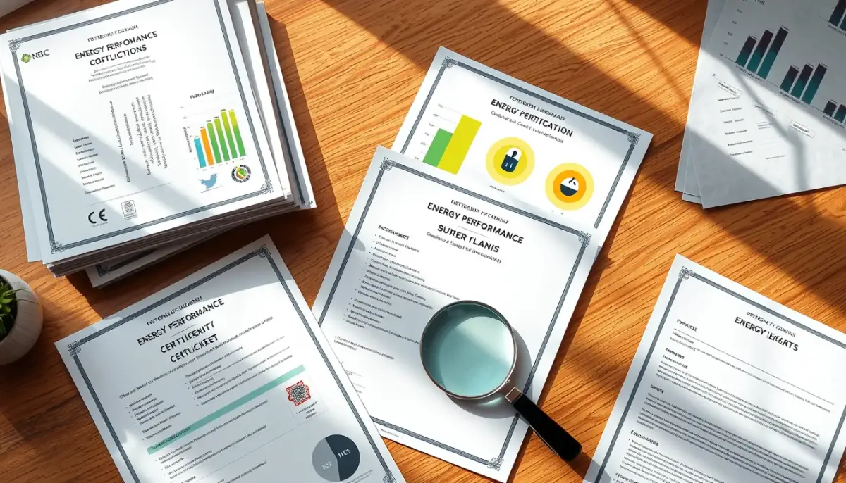 Documents de certification énergétique pour l'isolation des fenêtres